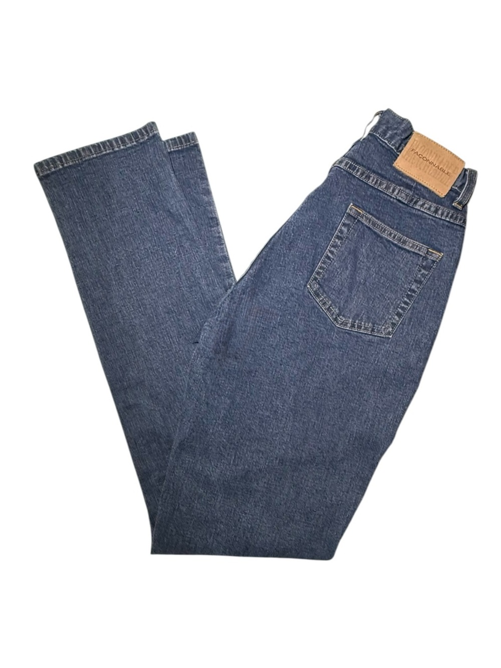 Vintage Faconnable High Rise Straight Mom Jeans 90s French Designer 6